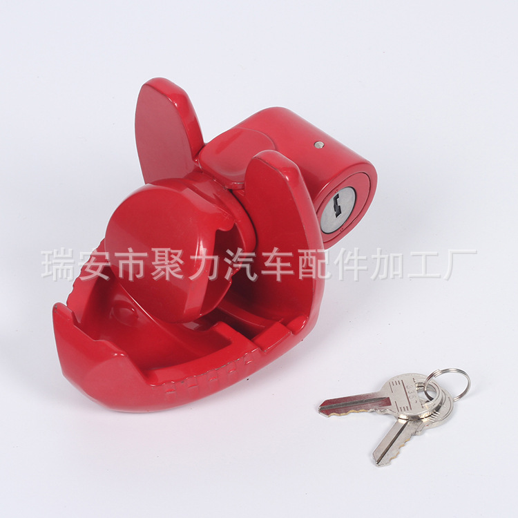 Red trailer lock car lock trailer accessories zinc alloy round head lock